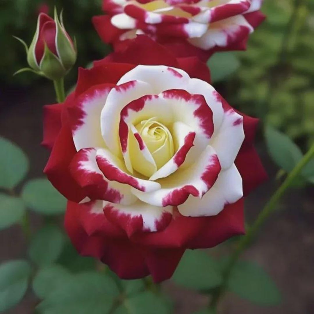 Red White Rose Seeds – Rare Bicolor Heirloom Garden Flowers - Etsy