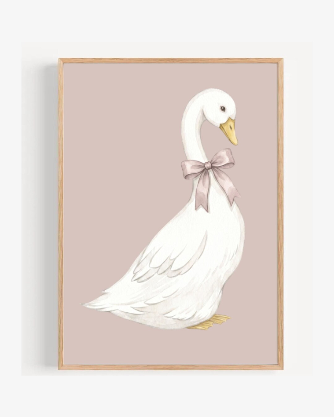 Ballerina Goose Decor | Pink Nursery Prints | Girl Room Wall Art ...