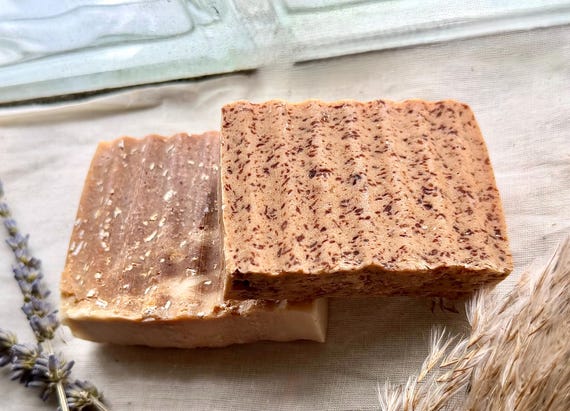 Honey Oatmeal Soap Bar | Dry Skin Relief, Gentle Exfoliant, Ritual Self Care