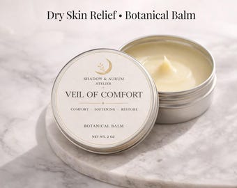 Herbal Balm for Dry Sensitive Skin | Botanical Moisturizing Salve, Comfort Restore