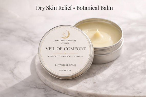 Herbal Balm for Dry Sensitive Skin | Botanical Moisturizing Salve, Comfort Restore