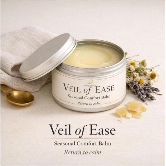 Seasonal Comfort Balm | Chamomile Lavender Peppermint Tee Tree| Natural Skin Balm |