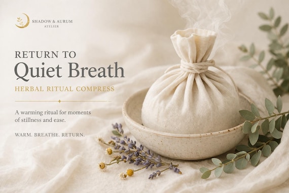 Herbal Compress Wrap | Lavender, Chamomile, Eucalyptus, Peppermint Aromatherapy Ritual
