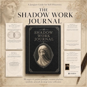 Shadow Work Journal. Jungian Psychology and Dark Academia Digital Planner. GoodNotes iPad Notebook, Self Discovery, Healing