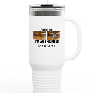 Trust Me I'm an Engineer Reisebecher | Personalisierte Namensoption