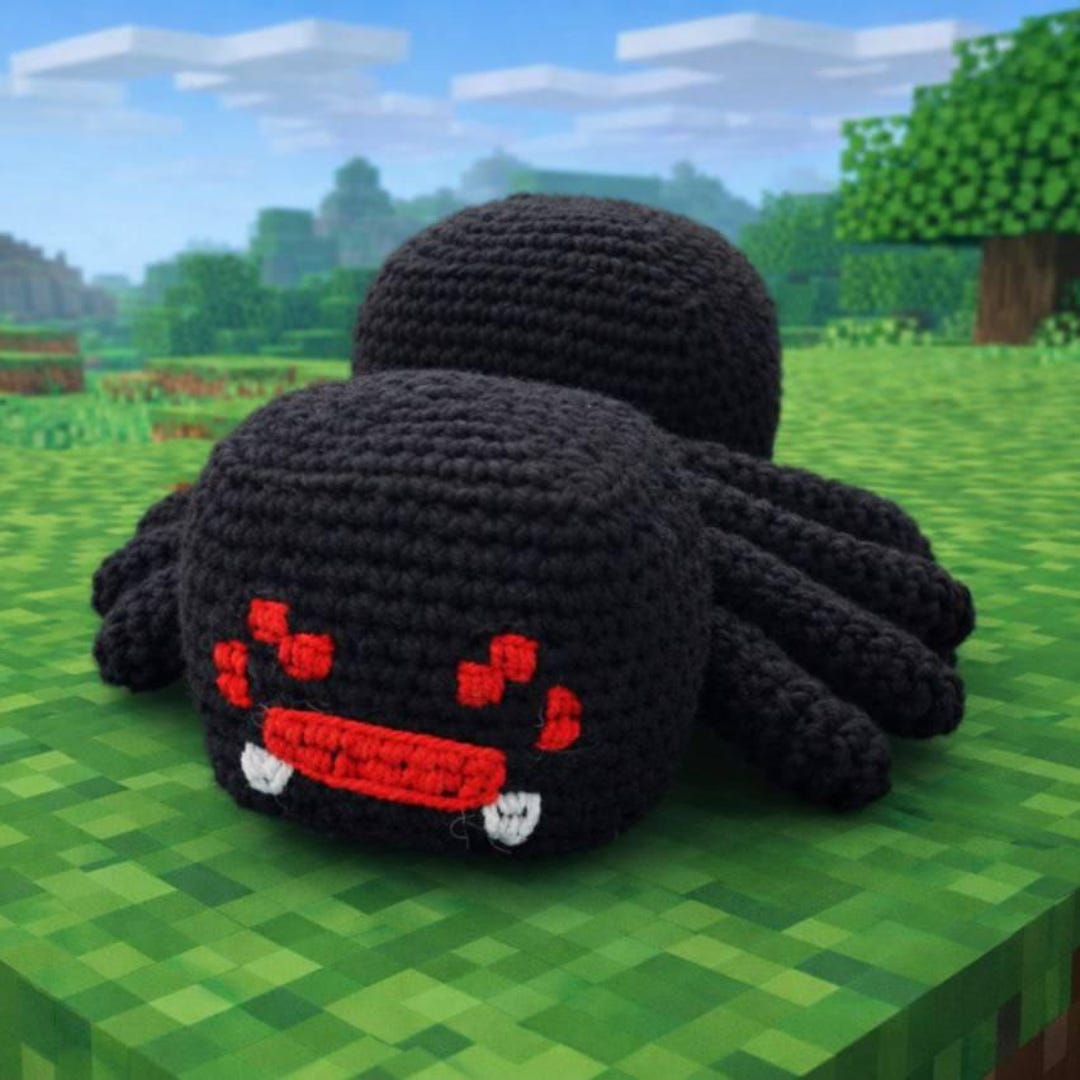 Crochet Spider From a Computer Game – Handmade Amigurumi – 16 Cm ...