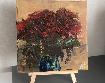 dawn bloom- textured oil painting