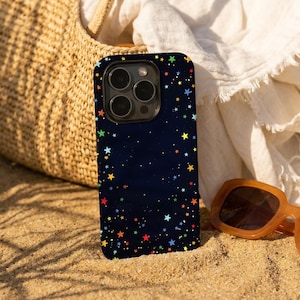 Tiny Colorful Stars Phone Case for iPhone Air 17 16 15 14 13 12 11 Pro Max 16e 15 14 Plus Mini iPhone XS SE Tough/Slim iPhone Cover