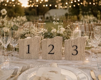 Marble Stone Table Numbers