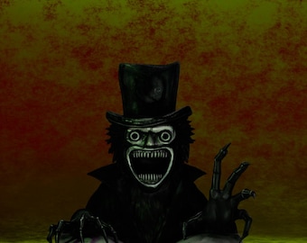 Babadook die uit het boek tevoorschijn komt – Horrordiorama STL