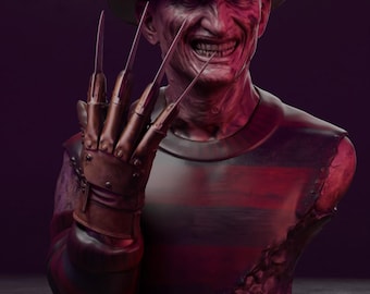 Nachtmerrie Droom Stalker Horror Bust STL