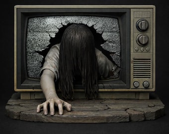 Diorama de televisión de terror STL