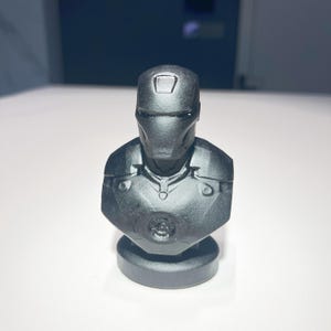 Obsidian Iron Man Statue | Hand-carved Crystal Iron Man Figurine , Marvel Collectible, Healing Transformation Protection Crystal Home Decor image 11