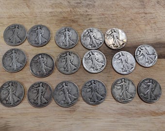 Medio dólar de plata de la Libertad Caminante