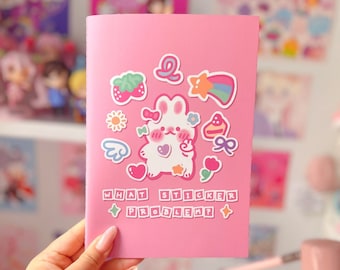 Bunny Stationery Addict Reusable Sticker Book