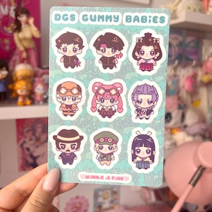 TGAA/DGS Great Attorney Lawyer Game Chibi Gummy Babies 4x6 Vinyl Sticker Sheet