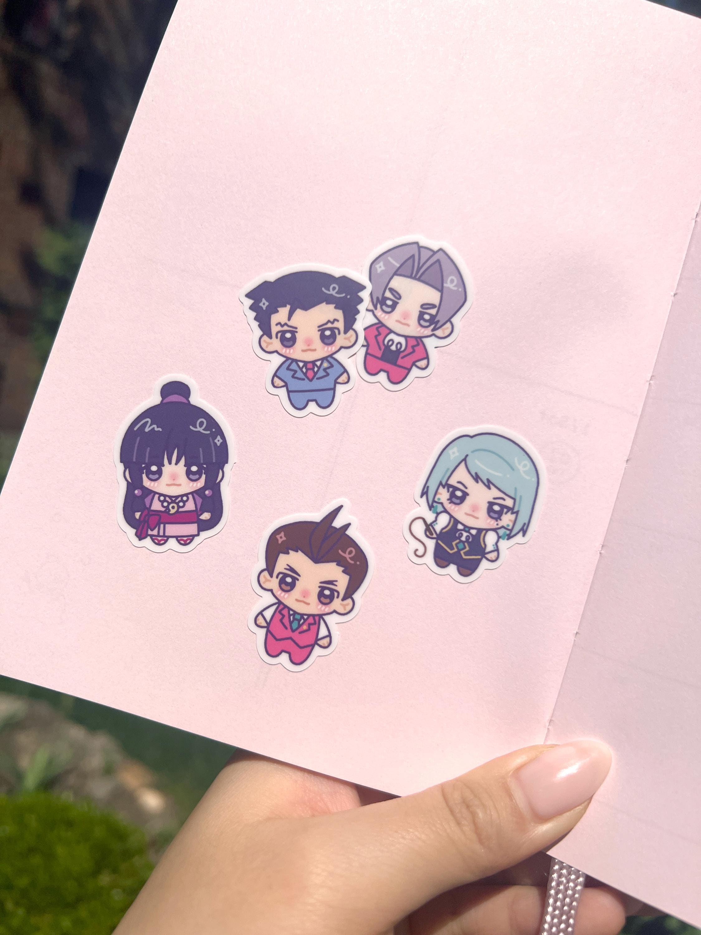 AA Lawyer Game Chibi Gummy Babies 4x6 Vinyl Sticker Sheet - Etsy