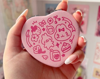 Specchio compatto a forma di cuore di Bunny Cute Things