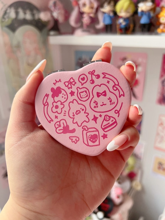 Bunny Cute Things Heart Compact Mirror - Etsy