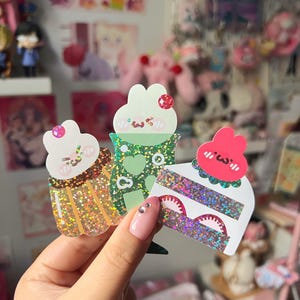 Japanese Retro Desserts Bon Bon Bunny Stickers