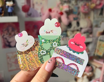 Japanese Retro Desserts Bon Bon Bunny Stickers