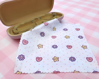 Polka Dot Glasses Microfiber Cloth