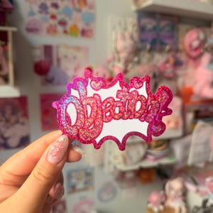 AA Lawyer Game Objection Glitter Sticker