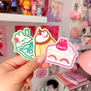 Japanese Retro Desserts Bunny Stickers