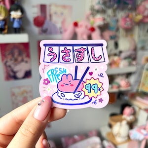 Häschen Sushi Holo Sticker