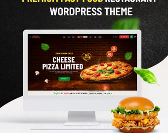 Fast Food Restaurant WordPress Theme, Elementor, WooHandel, One Click Import