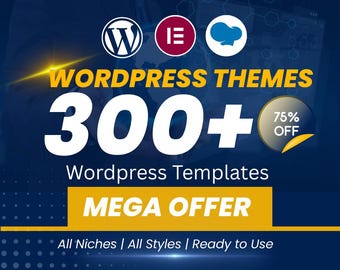 300+ WordPress Theme Vorlagen | Elementor & WBakery Homepage Baukasten | One Click Demo Import