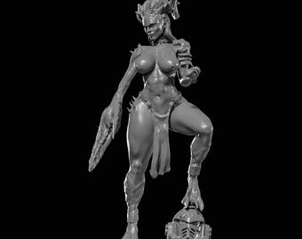 スラーネッシュのデーモンガール STLファイル 3Dプリント