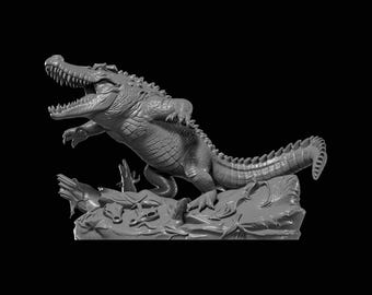 ワニモンスターフィギュアのSTL 3Dプリント