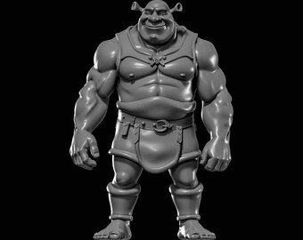 Muskel Shrek STL 3D Druck