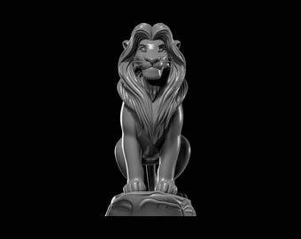 ライオンキングの3Dプリント用STLファイル