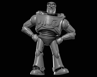 バズ・ライトイヤー 3Dモデル STL – スペースレンジャー アクションフィギュア（デジタルダウンロード）