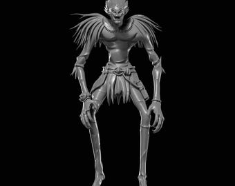 Death Note Shinigami STL, AI Generated Death Angel 3D Model, Anime Keychain, 3D Printable Figure