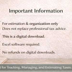 Tax Management System for Self-Employed (Excel) image 5