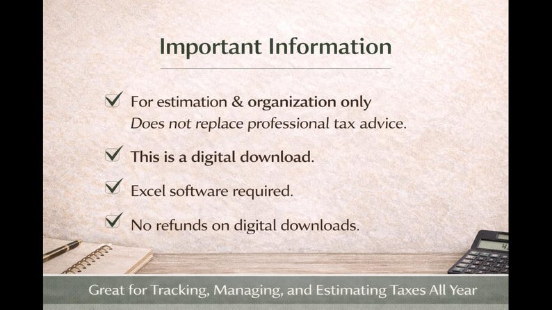 Tax Management System for Self-Employed (Excel) image 5