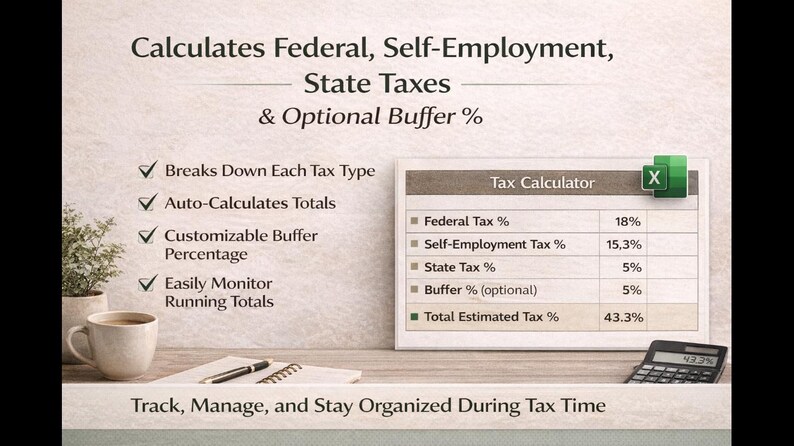 Tax Management System for Self-Employed (Excel) image 2