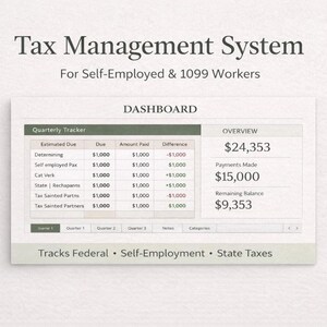 Tax Management System for Self-Employed (Excel) image 1