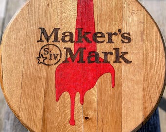 Makers Mark Inspired Bourbon Barrel Head