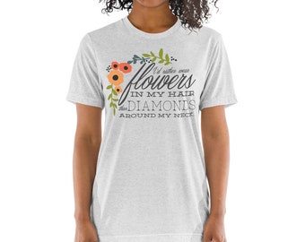 I'd Rather Wear Flowers Short sleeve unisex t-shirt