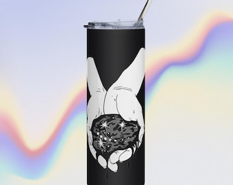 Holding the Universe Stainless steel tumbler