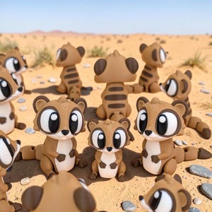 Meerkat Flexi | 3D-utskriven |
