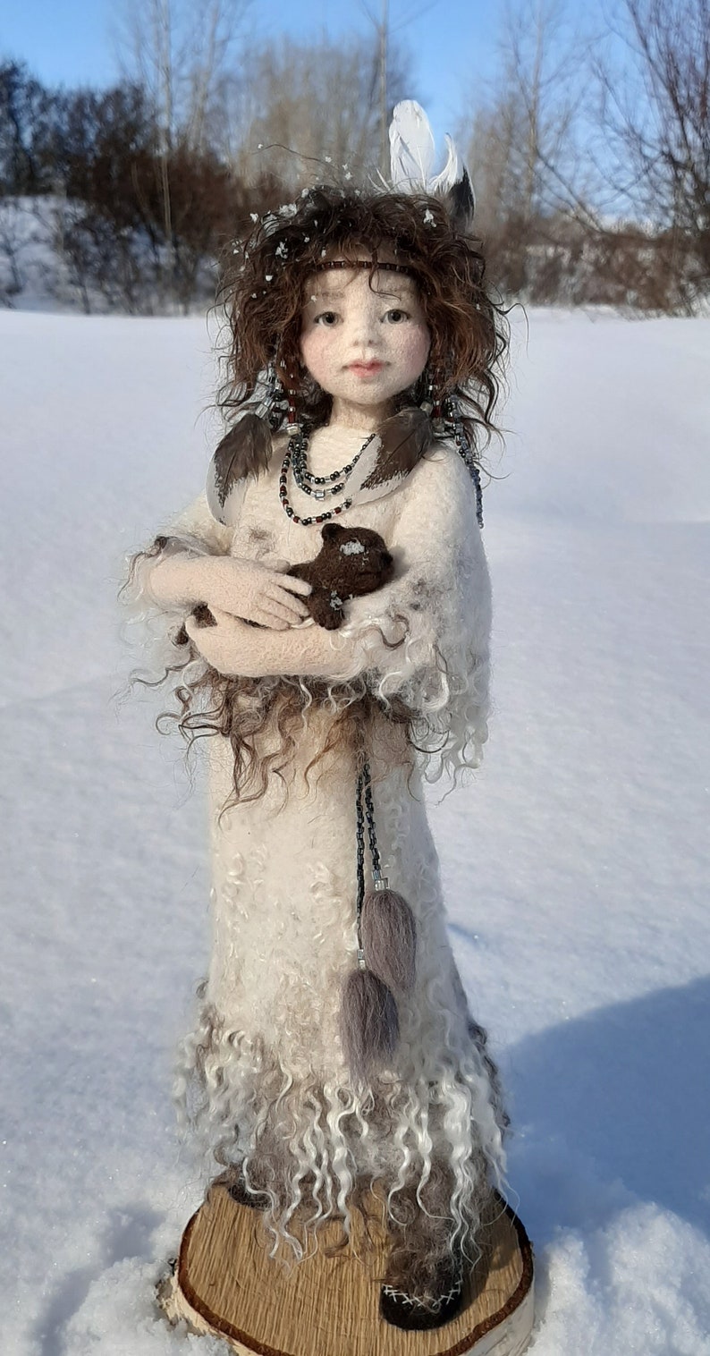 Available now Labiskvi Needle felted doll Art Doll Autor image 2