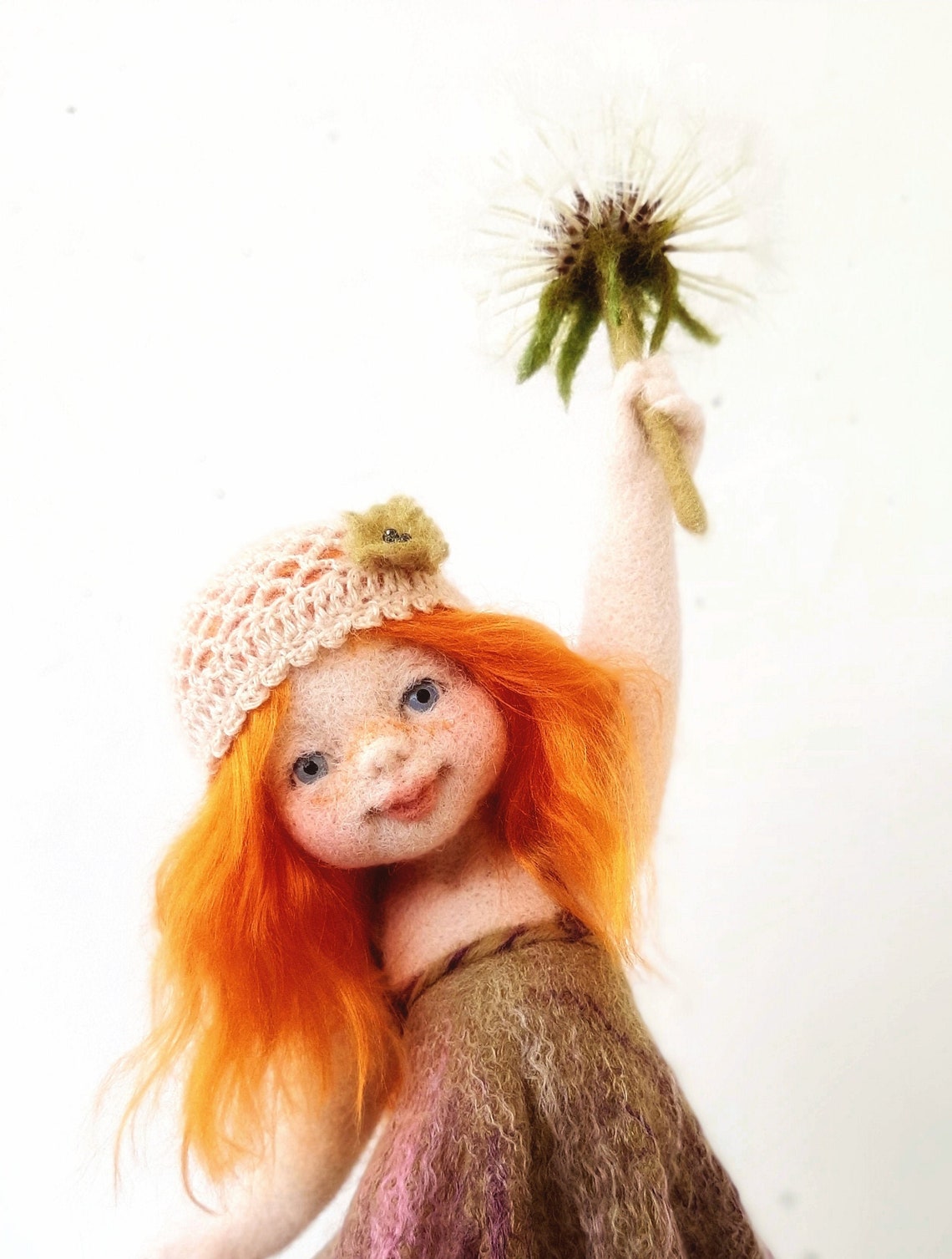 Available now Dandelion. Needle felted doll Art Doll Autor image 0