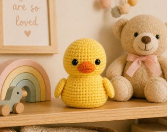 No Sew Duck Crochet Pattern PDF: Amigurumi Toy (Beginner Friendly)