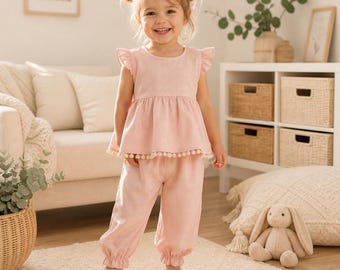 Toddler Top and Pants Sewing Pattern: Easy Baby Clothes Set (PDF Download)