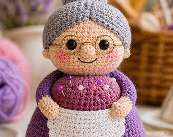 Granny Crochet Pin Cushion Pattern PDF DIY Gift